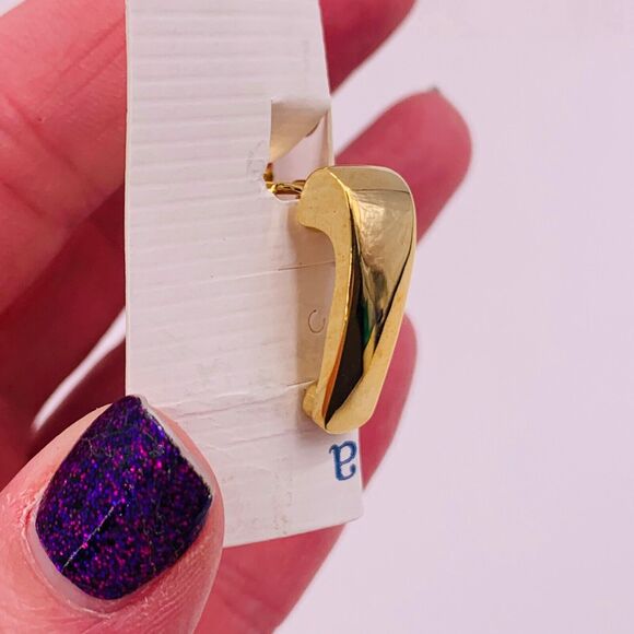 Lia Sophia Gorgeous Classic‎ Gold Tone Moda Elegant Clip Earrings - Picture 3 of 4